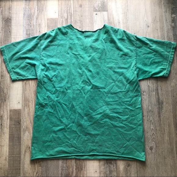 Furst of a Kind Green Oversized V-Cut Tshirt - Picture 3 of 4
